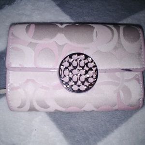 Pink/Cream Coach Wallet